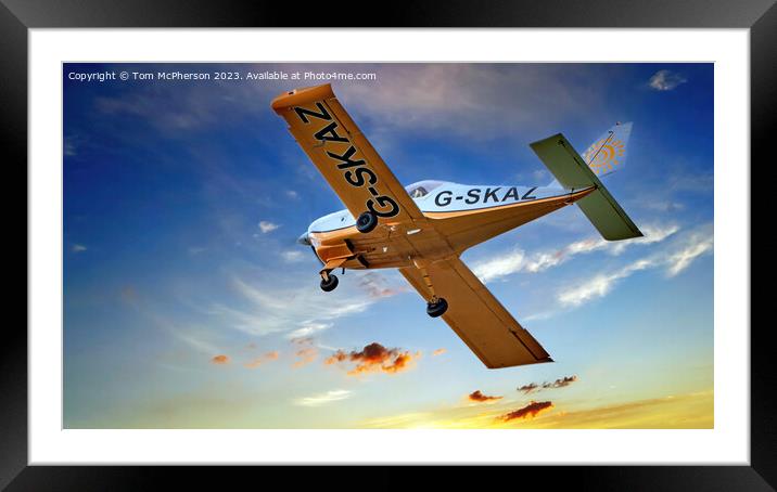 Cessna 172 G-SKAZ Framed Mounted Print by Tom McPherson