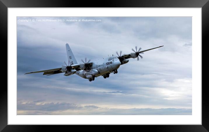  C130 Hercules - US Navy Framed Mounted Print by Tom McPherson