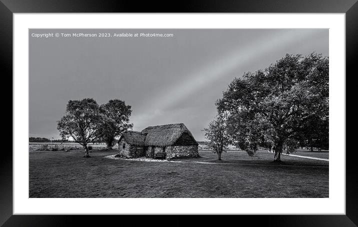 Leanach Cottage, Culloden Battlefield Framed Mounted Print by Tom McPherson