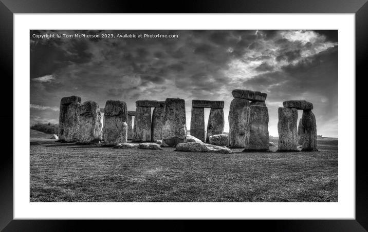 Stonehenge Framed Mounted Print by Tom McPherson