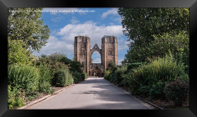 Historic Elgin Cathedral Framed Print by Tom McPherson