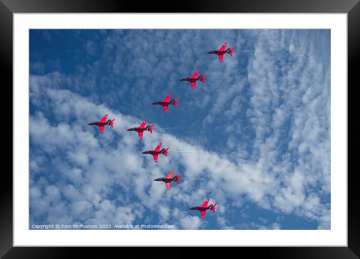 Awe-Inspiring Photograph of the Red Arrows Framed Mounted Print by Tom McPherson