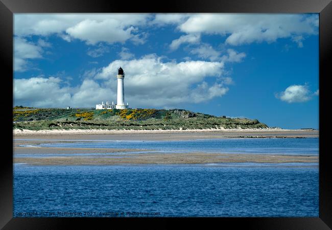 Lossiemouth West Beach Lighthouse Framed Print by Tom McPherson