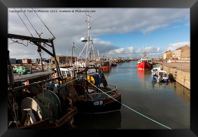 Burghead Harbour Framed Print by Tom McPherson