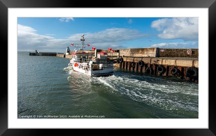 INS20 Westro, Lossiemouth Fishing Boat Framed Mounted Print by Tom McPherson