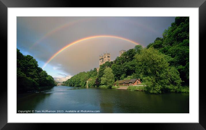 Durham Cathedral and River Wear Framed Mounted Print by Tom McPherson