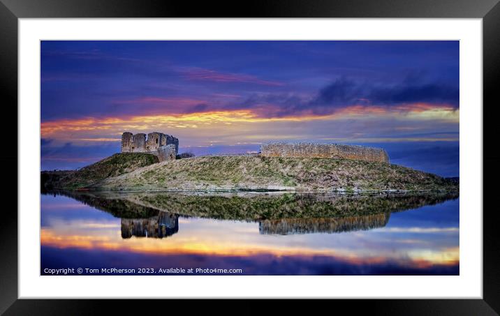Castle at Sunset Framed Mounted Print by Tom McPherson