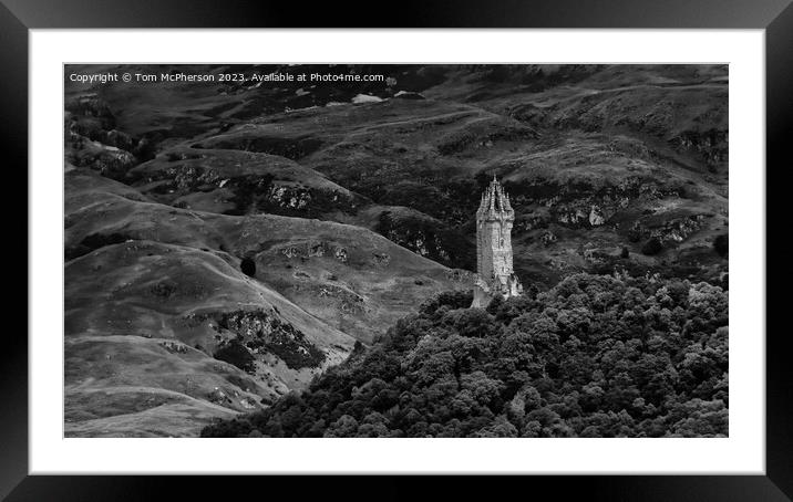 Wallace Monument Framed Mounted Print by Tom McPherson