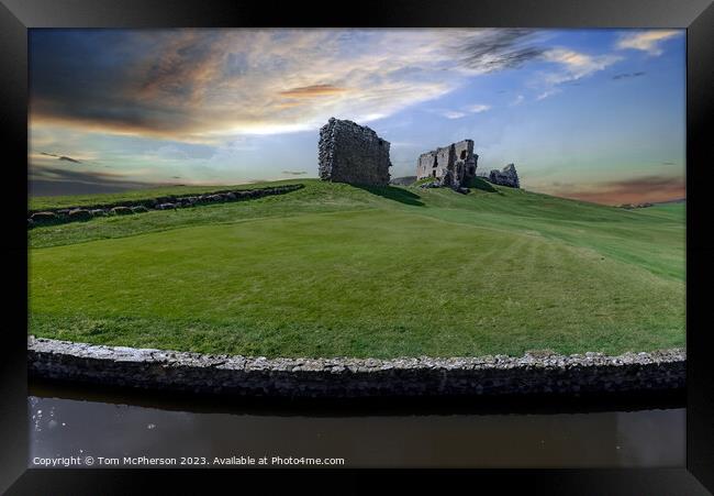 Duffus Castle grounds Framed Print by Tom McPherson