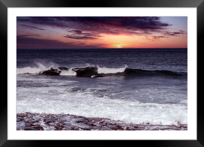 Sunset Across The Moray Firth Framed Mounted Print by Tom McPherson