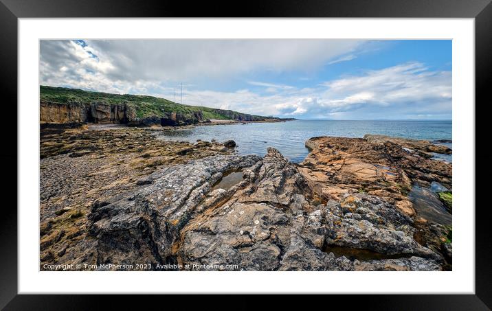 Cummingston Beach Moray Framed Mounted Print by Tom McPherson