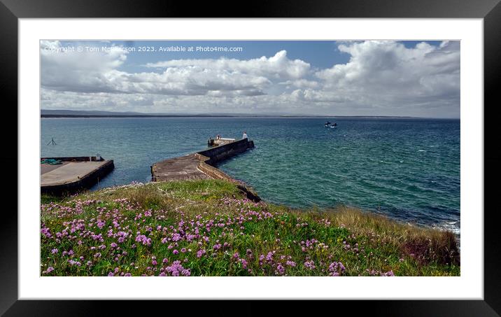 Burghead Pier Framed Mounted Print by Tom McPherson