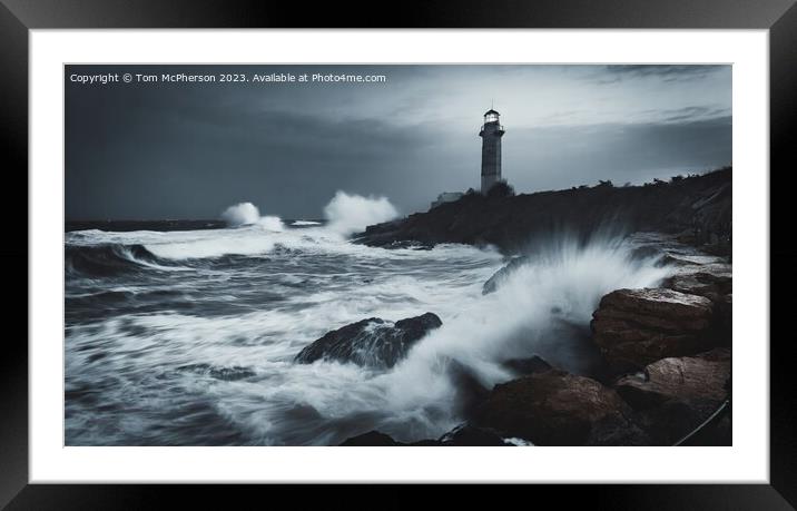 Storm at Sea 67 Framed Mounted Print by Tom McPherson