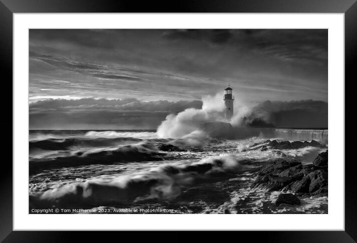 Stormy Seascape 24 Framed Mounted Print by Tom McPherson