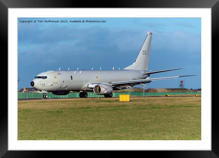 Boeing’s Poseidon MRA1 (P-8A) Framed Mounted Print by Tom McPherson