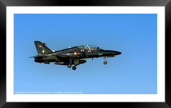 British Aerospace Hawk Mk167 ZB139 Framed Mounted Print by Tom McPherson