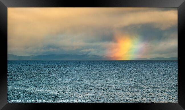 Firebow over Moray Firth Framed Print by Tom McPherson