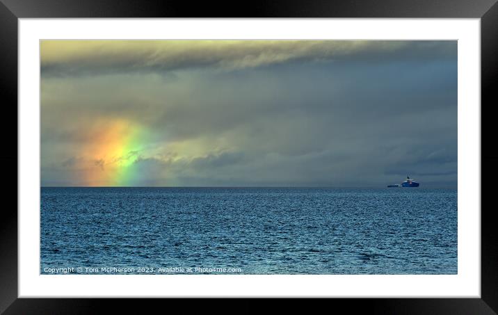 Firebow on the Moray Firth Framed Mounted Print by Tom McPherson