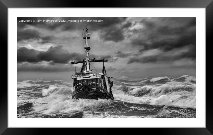 Power of the Ocean Framed Mounted Print by Tom McPherson