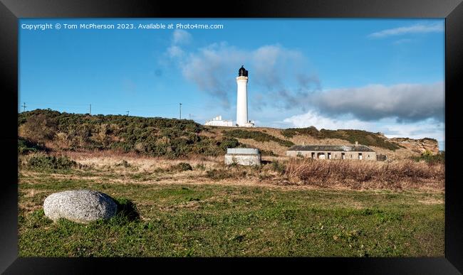 Covesea Lighthouse, Lossiemouth  Framed Print by Tom McPherson