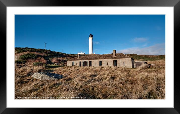 Covesea Lighthouse Moray Framed Mounted Print by Tom McPherson