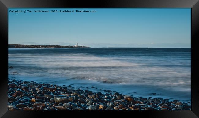  Lossiemouth West Beach Seascape Framed Print by Tom McPherson