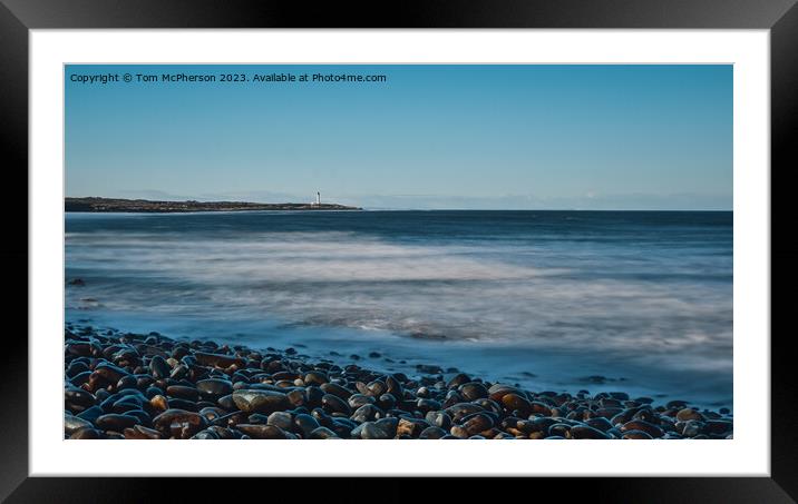  Lossiemouth West Beach Seascape Framed Mounted Print by Tom McPherson