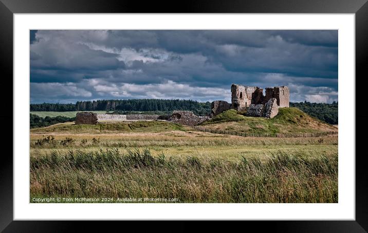 Duffus Castle Framed Mounted Print by Tom McPherson