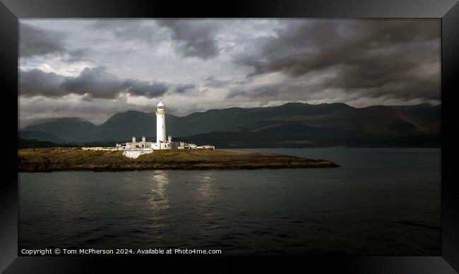 Eilean Musdile Lighthouse Framed Print by Tom McPherson