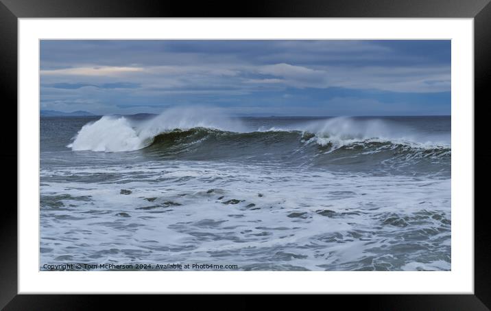 Stormy Seascape Framed Mounted Print by Tom McPherson