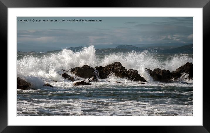 Stormy Sea Framed Mounted Print by Tom McPherson