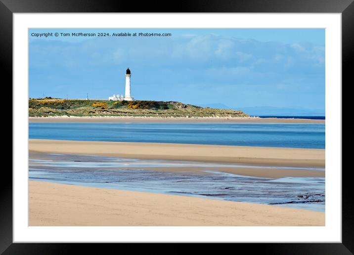 Covesea Lighthouse, Lossiemouth Framed Mounted Print by Tom McPherson
