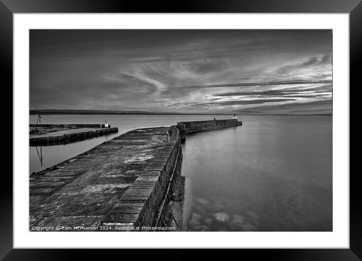  Burghead North Pier Framed Mounted Print by Tom McPherson