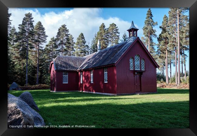 Red Chapel Altyre Framed Print by Tom McPherson