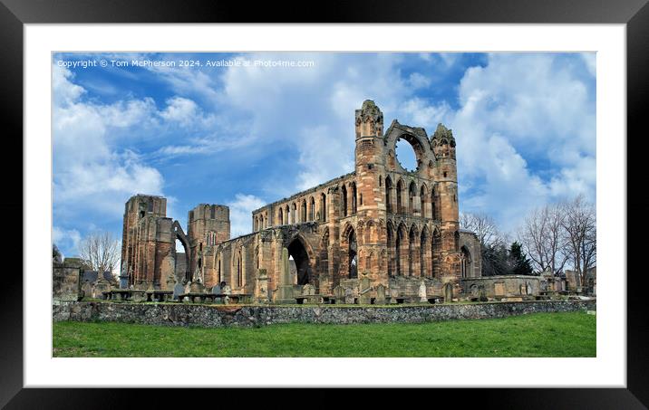 Elgin Cathedral Ruins Framed Mounted Print by Tom McPherson