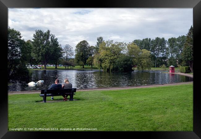 Love in the Park Framed Print by Tom McPherson