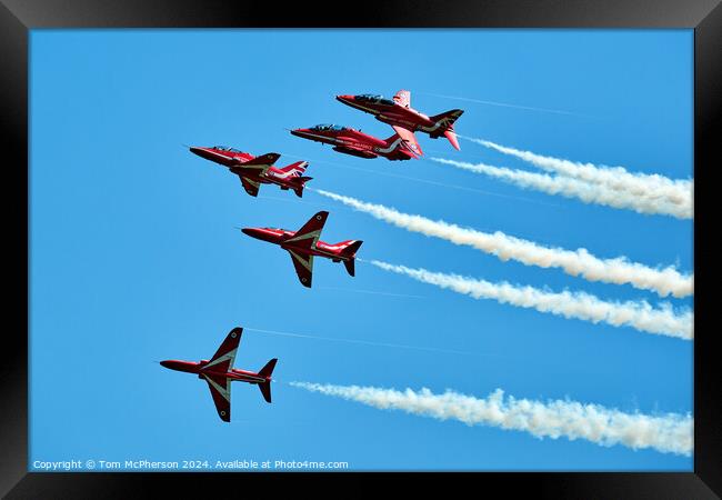 Red Arrows Framed Print by Tom McPherson