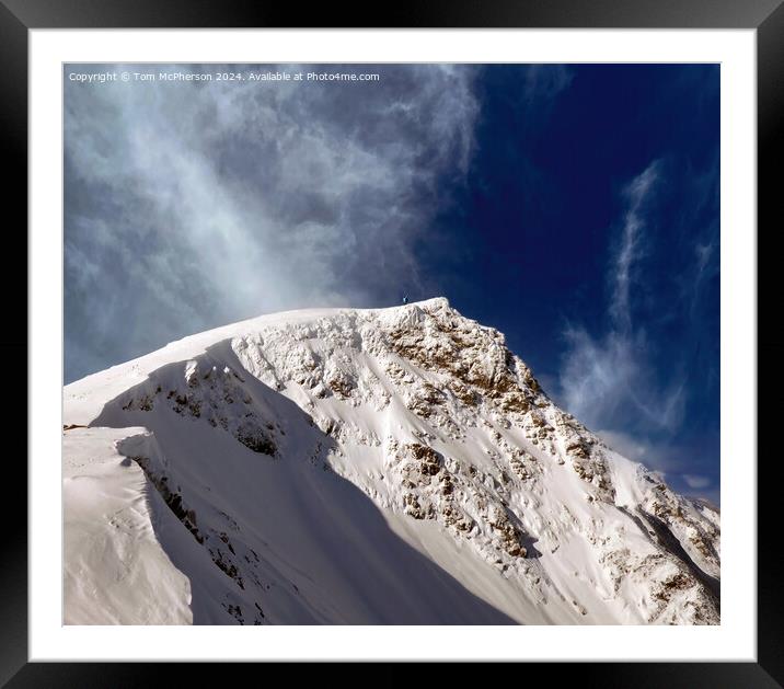 Ben Nevis Summit Framed Mounted Print by Tom McPherson