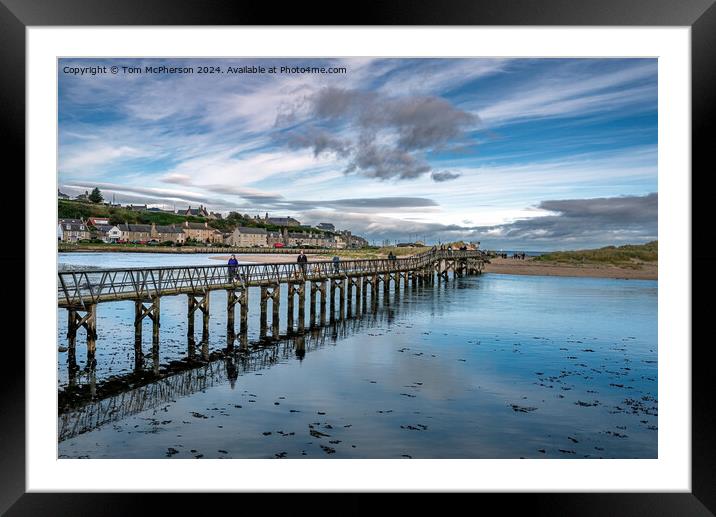 Lossiemouth Bridge  Framed Mounted Print by Tom McPherson