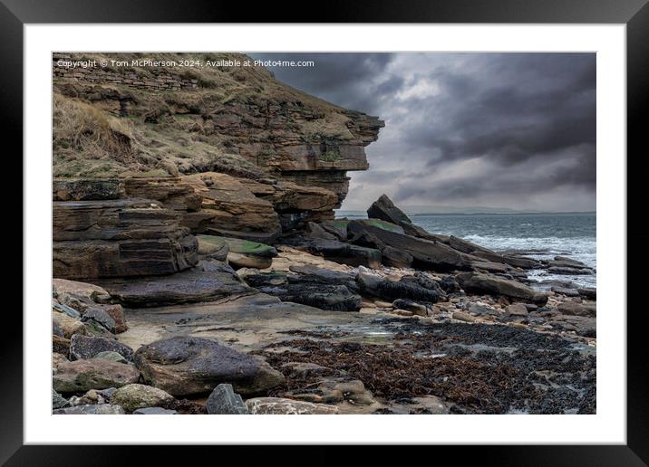 Burghead View Framed Mounted Print by Tom McPherson