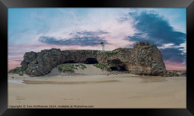 The Covesea Caves Framed Print by Tom McPherson