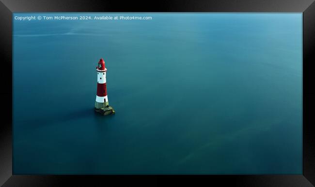 Beachy Head Lighthouse Framed Print by Tom McPherson