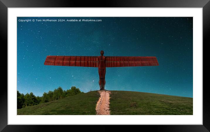 Angel of the North  Framed Mounted Print by Tom McPherson