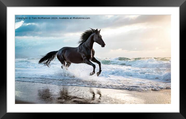 The Stallion Framed Mounted Print by Tom McPherson
