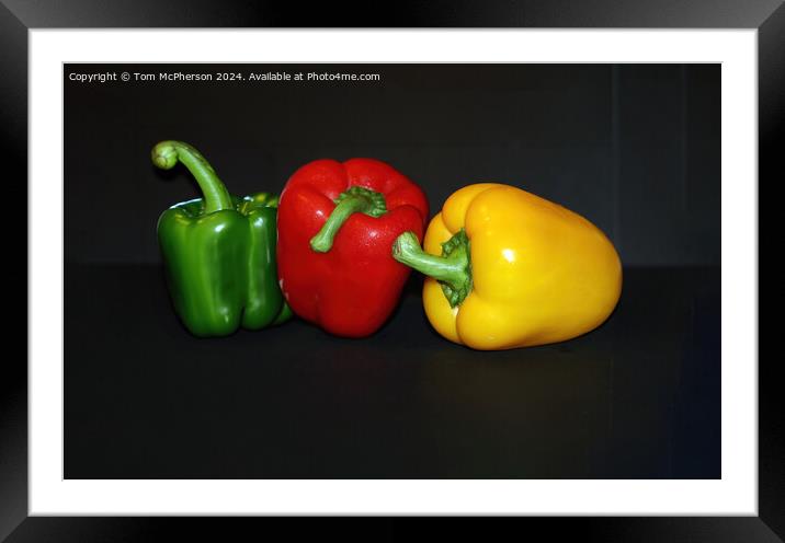 Peppers Framed Mounted Print by Tom McPherson