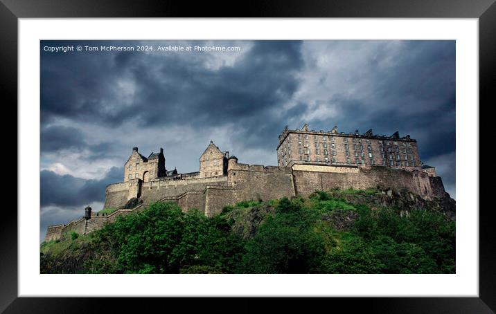 Edinburgh Castle Framed Mounted Print by Tom McPherson