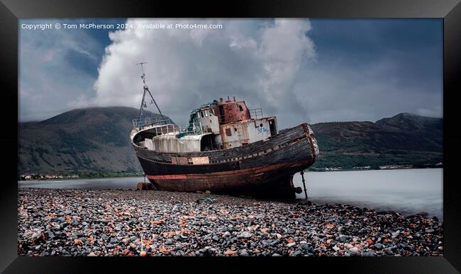 Old Boat of Caol Framed Print by Tom McPherson