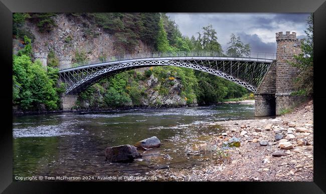 Craigellachie Bridge Framed Print by Tom McPherson