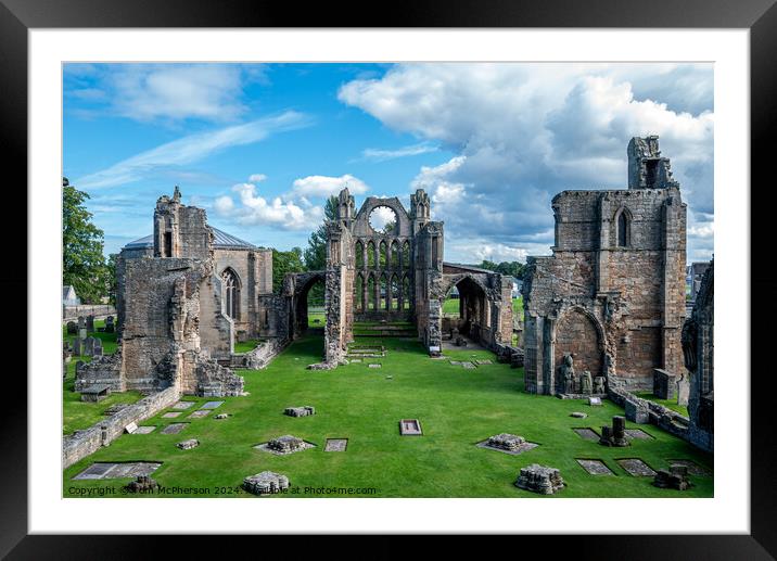 Elgin Cathedral Framed Mounted Print by Tom McPherson