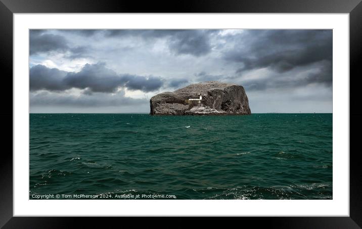 Bass Rock Framed Mounted Print by Tom McPherson